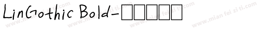 LinGothic Bold字体转换